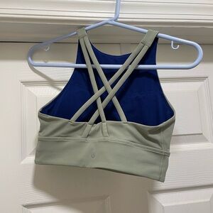 lululemon athletica Blue and Green Sports Bra, Size 6